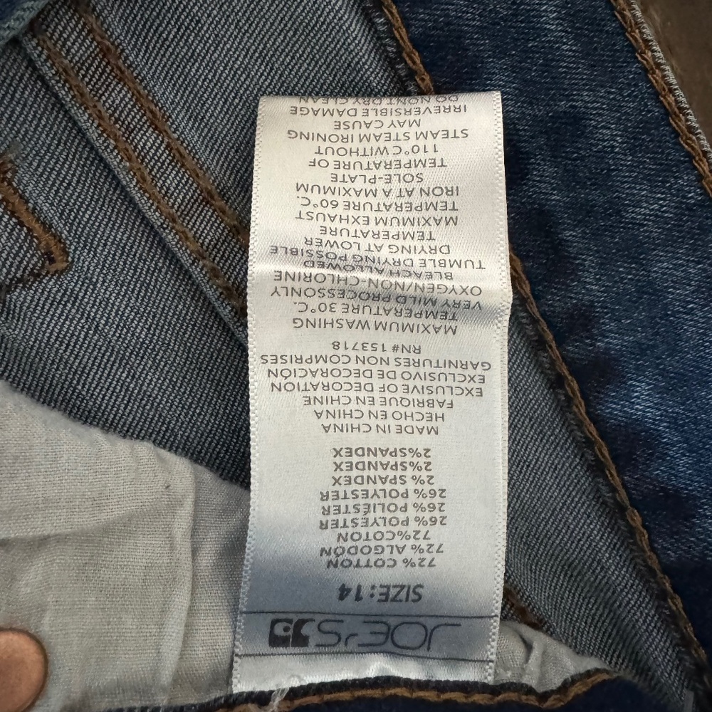 Joes girls jean shorts size 14